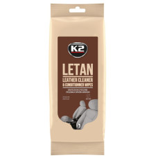 Салфетки влажные K2 Letan Wipes для очищения кожаной обивки 24 шт. (K210)