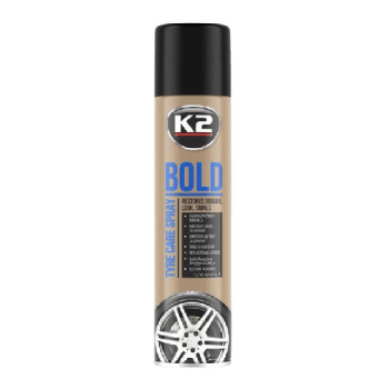 Средство по уходу за шинами (аэрозоль) K2 BOLD SPRAY, 600мл