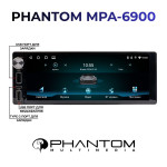 Автомобільна магнітола 1 DIN PHANTOM MPA-6900 6.8 IPS 4 64GB купити ціна