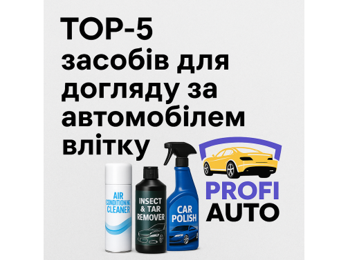 ТОП-5 средств для ухода за автомобилем летом
