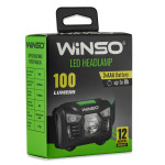 Фонарь налобный Winso 100Lm, 3W LED, 3xAAA, с сенсором белый/красный