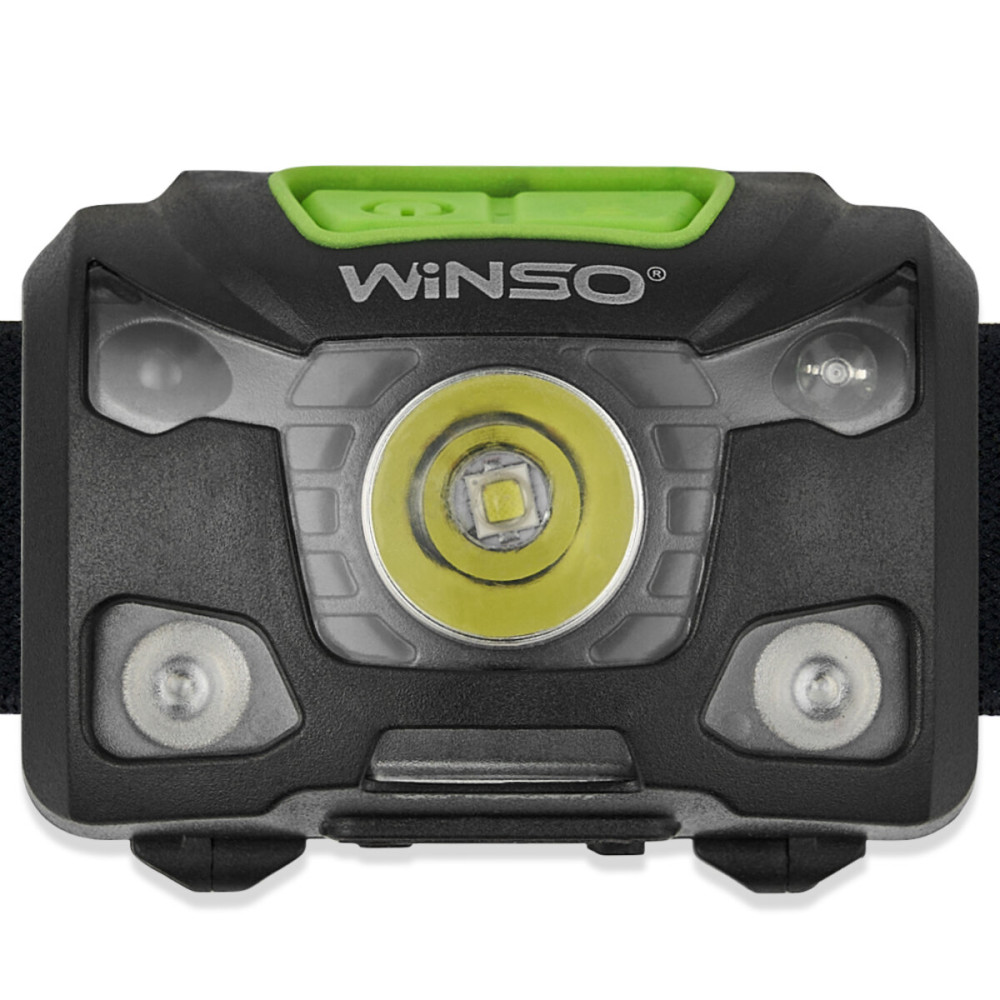 Ліхтар налобний Winso Pro 250Lm, 5W XPG, 3xAAA/1200mAh в комплекті, з сенсором білий/червоний