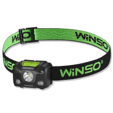 Фонарь налобный Winso Pro 250Lm, 5W XPG, 3xAAA/1200mAh в комплекте, с сенсором белый/красный