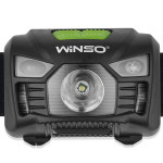 Фонарь налобный Winso 150Lm, 3W LED, 1200mAh с сенсором белый/красный