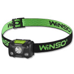 Фонарь налобный Winso 250Lm, 5W XPG, 1200mAh/3xAAA, с сенсором белый/красный