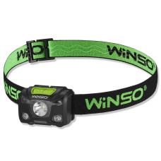 Фонарь налобный Winso 250Lm, 5W XPG, 1200mAh/3xAAA, с сенсором белый/красный