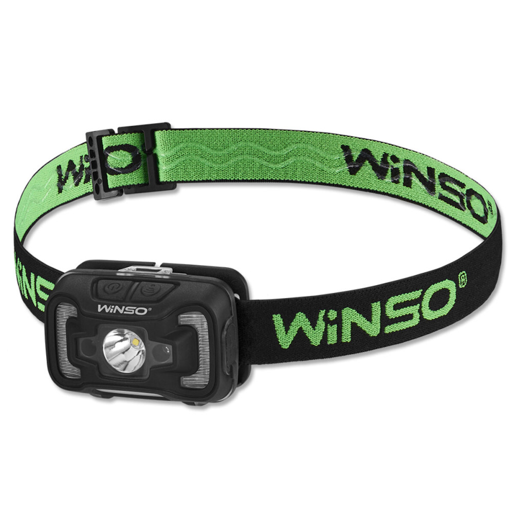 Ліхтар налобний Winso 300Lm, 5W CREE XTE+COB, 1800mAh, з сенсором білий/червоний