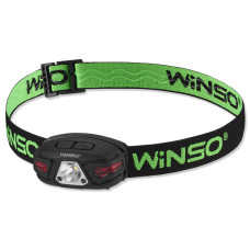 Фонарь налобный Winso 250Lm, 5W LED, 850mAh, с сенсором белый/красный