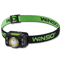 Ліхтар налобний Winso 330Lm, 5W CREE XTE+COB, 1800mAh, з сенсором білий/червоний