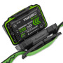 Ліхтар налобний Winso Pro 500Lm, 2x5W CREE XTG, 1200mAh/3xAAA, з сенсором білий/червоний