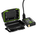 Ліхтар налобний Winso Pro 500Lm, 2x5W CREE XTG, 1200mAh/3xAAA, з сенсором білий/червоний