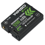 Ліхтар налобний Winso Pro 500Lm, 2x5W CREE XTG, 1200mAh/3xAAA, з сенсором білий/червоний