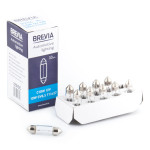 Лампа накаливания Brevia C10W 12V 10W SV8.5 T11x37 CP, 10шт