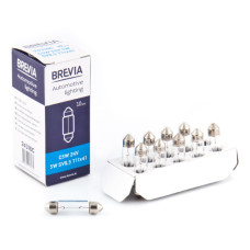 Лампа накаливания Brevia C5W 24V 5W SV8.5 T11x41 CP, 10шт Лампа накаливания Brevia C5W 24V 5W SV8.5 T11x41 CP, 10шт