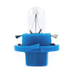 Лампа накаливания Brevia BAX 12V 1.2W B8.4d Light Blue CP, 10шт