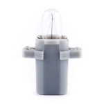 Лампа накаливания Brevia BAX 24V 1.2W B8.5d Grey CP, 10шт