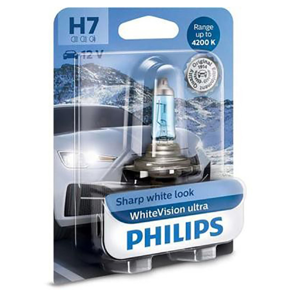 Галогеновая лампа Philips H7 WhiteVision Ultra+60% 4200K 12V 55W PX26d