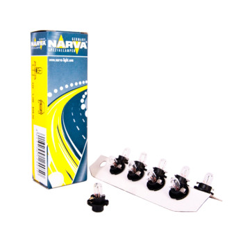 Лампа розжарювання Narva 12V 1,2W BX8,4D Black, 10шт