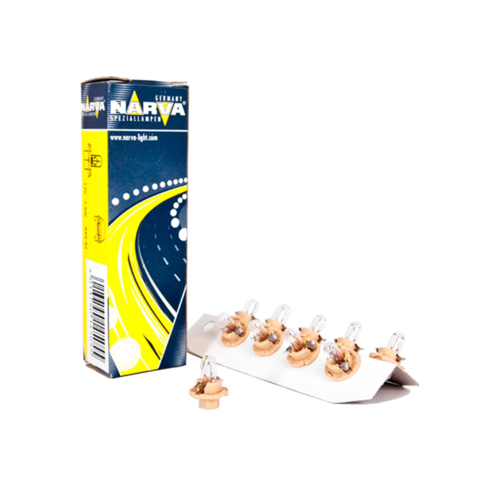 Лампа розжарювання Narva 12V 1,8W BX8,4D Beige, 10шт