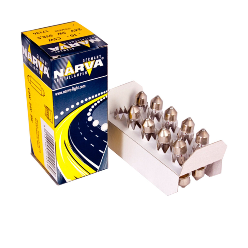 Лампа розжарювання Narva C5W 24V 5W SV8,5 11X35, 10шт