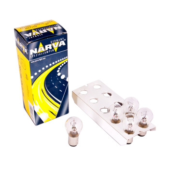 Лампа розжарювання Narva P21/5W 12V 21/5W BAY15d, 10шт