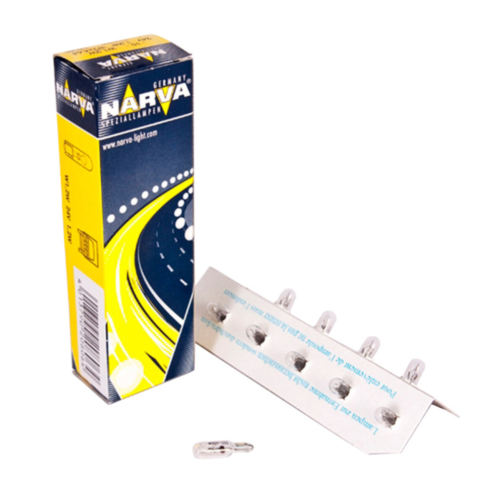 Лампа розжарювання Narva W1,2W 24V 1,2W W2X4,6d, 10шт