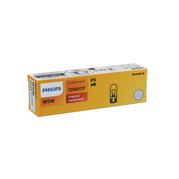 Лампа розжарювання Philips W5W 12V 5W W2,1X9,5d, 10шт