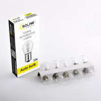 Лампа накаливания Solar P21W 12V 21W BAU15s, 10 шт.