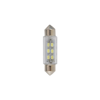 Автолампа Solar LED 24V SV8.5 T11x39mm 6smd 3528 white 10шт