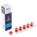 Лампа накаливания Brevia BAX 12V 1,1W B8,4d Orange CP, 10шт