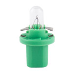 Лампа накаливания Brevia BAX 12V 2W B8,5d Green CP, 10шт