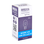 Лампа розжарювання Brevia W16W 12V 16W W2,1x9,5d CP, 10шт