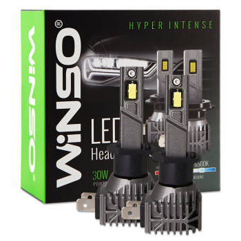 Автолампа Winso LED H1 12/24V 30Вт 3000Лм 6500K CSP3570 2шт Автолампа Winso LED H1 12/24V 30Вт 3000Лм 6500K CSP3570 2шт
