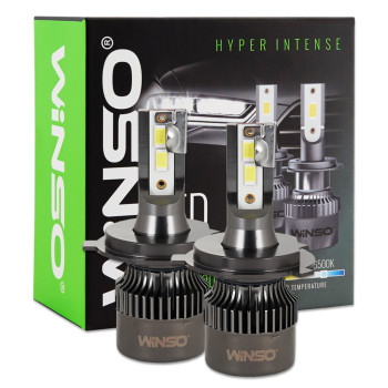 Автолампа Winso LED H4 12/24V 50Вт 5000Лм 6500K CSP3570 2шт
