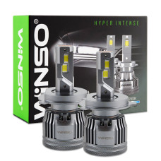Автолампы Winso LED H4 12/24V 90Вт 7000Лм 6500K CSP3970 2шт