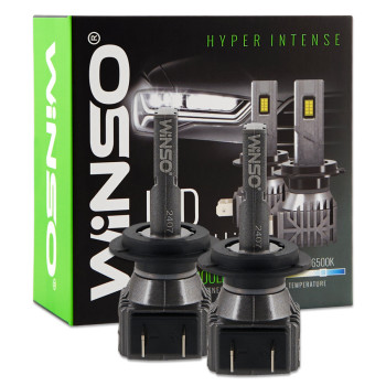 Автолампи Winso LED H7 12/24V 30Вт 3000Лм 6500K CSP3570 2шт