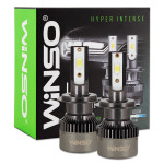Автолампы Winso LED H7 12/24V 50Вт 5000Лм 6500K CSP3570 2шт
