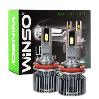 Автолампи Winso LED H8/H11/H16 12/24V 130Вт 11000Лм 6500K CSP3570 2шт