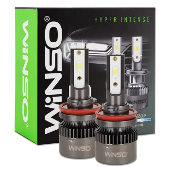 Автолампы Winso LED H8/H11/H16 12/24V 50Вт 5000Лм 6500K CSP3570 2шт