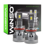 Автолампа Winso LED H8/H11/H16 12/24V 90Вт 7000Лм 6500K CSP3970 2шт