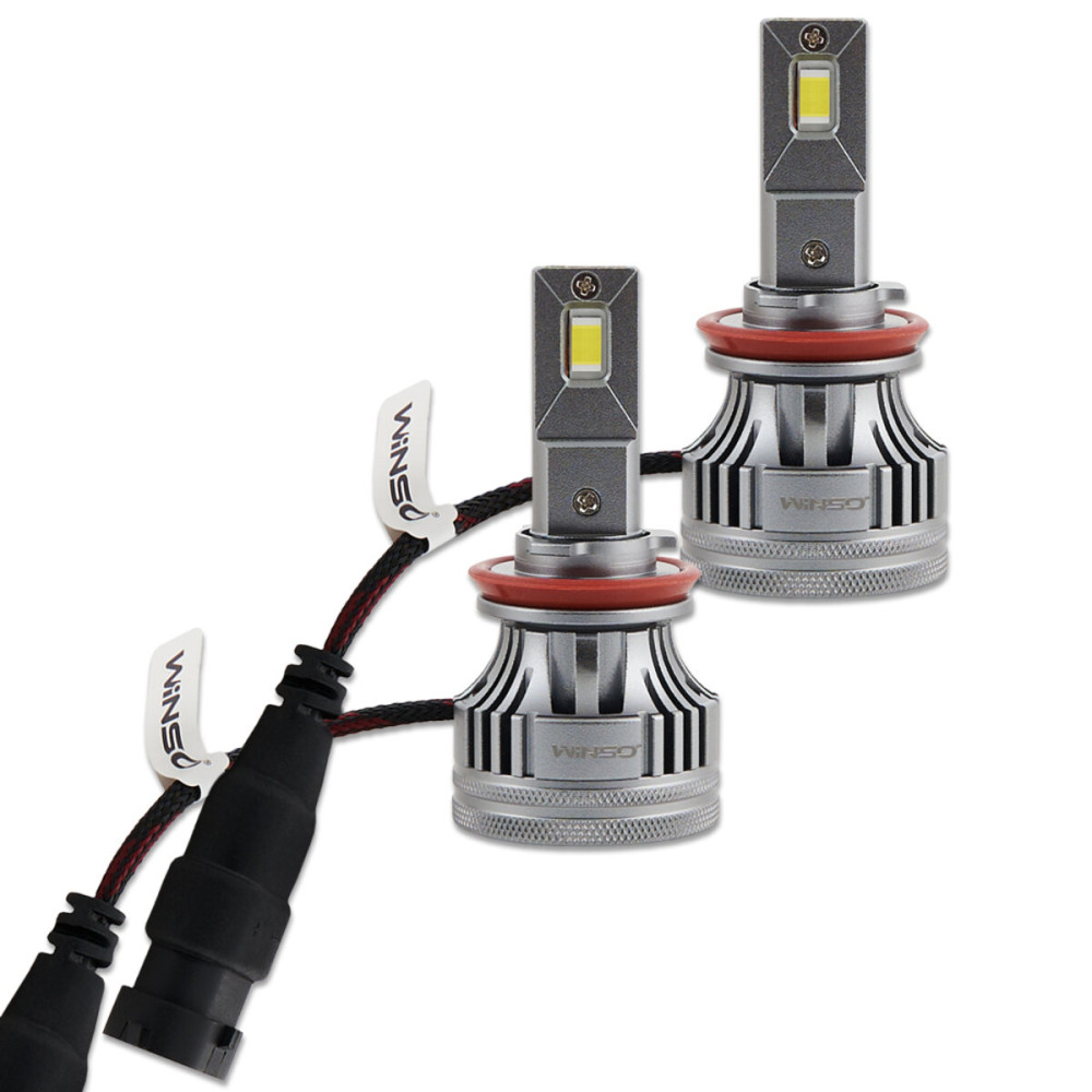 Автолампа Winso LED H8/H11/H16 12/24V 90Вт 7000Лм 6500K CSP3970 2шт