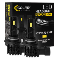 Автолампа Solar LED HB3(9005) 12/24V 30W 3000Lm 6500K CSP3570 2шт