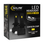 Автолампа Solar LED HB4(9006) 12/24V 30W 3000Lm 6500K CSP3570 2шт
