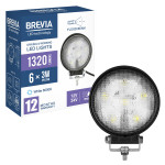 Фара светодиодная Brevia Epistar Flood 10-30V, 18W (6x3W), 1320Lm, 1шт