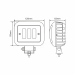 Фара светодиодная Brevia 10-30V, 30W (3x10W), 2700Lm, CSP1860DE 1шт