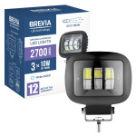 Фара светодиодная Brevia 10-30V, 30W (3x10W), 2700Lm, CSP1860DE 1шт