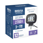 Фара светодиодная Brevia 10-30V, 30W (3x10W), 2700Lm, CSP1860DE 1шт