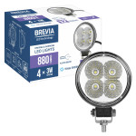 Фара светодиодная Brevia Epistar Flood 10-30V, 12W (4x3W), 880Lm, 1шт