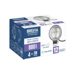 Фара светодиодная Brevia Epistar 4D Spot 10-30V, 12W (4x3W), 880Lm, 1шт