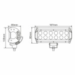 Фара светодиодная Winso Pro Cree рассеянный 10-30V, 36W (12x3W), 1шт